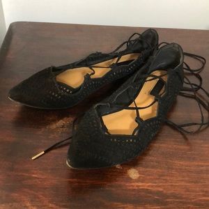Black lace up dress shoes